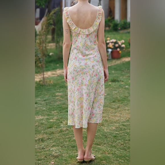 NWT Simple Retro Jessie Floral Printed Slip Dress - Picture 2 of 7